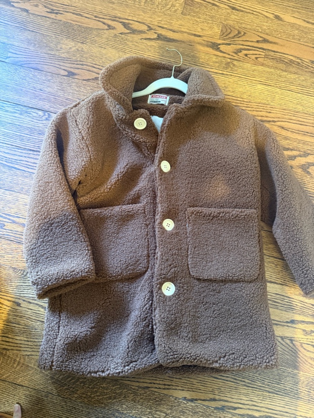 Children's Plush Sherpa Puffer Jacket - Brown